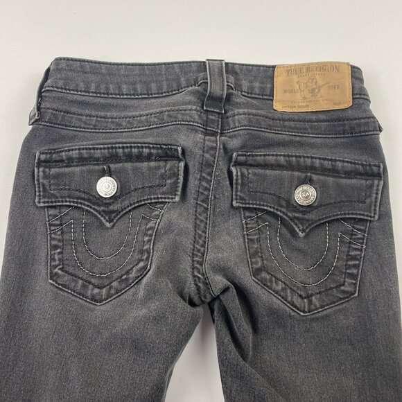 TRUE RELIGION Jeans Skinny Flap Women’s 24 Mid Rise Cotton Blend Stretch - Picture 11 of 12